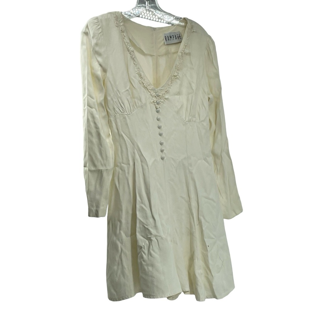 Rampage Women's Dress Mini Cream Vintage 1990s Size Small
